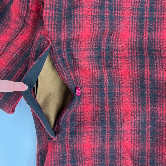 **RARE** Woolrich Classic Hunt Coat | Buffalo Check | Size L - Picture 10 of 11